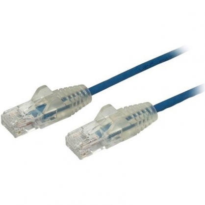 Startech N6PAT250CMBLS Cable de Red Cat6 Delgado RJ-45 sin Enganches 2.5m Azul