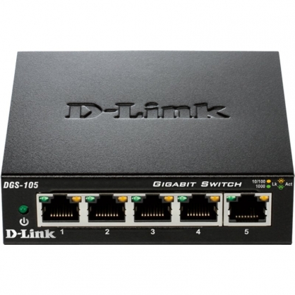 D-Link DGS-105 Switch 5 Puertos 10/100/1000Mbps