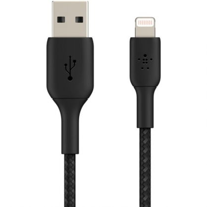 Belkin Boost Charge Cable Trenzado Lightning a USB-A 3m Negro