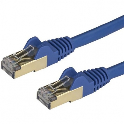 StarTech Cable de Red STP Snagless Cat 6A 0.5m Azul