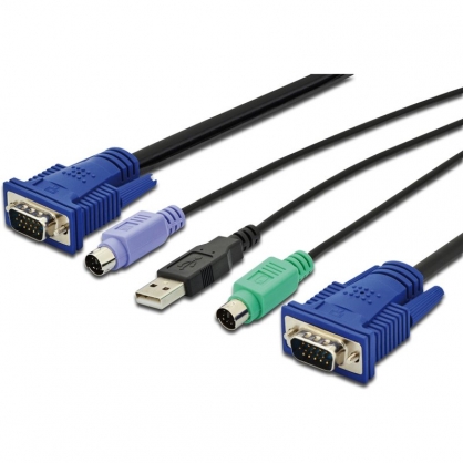 Digitus Cable para Video/Teclado y Ratn KVM 5 m