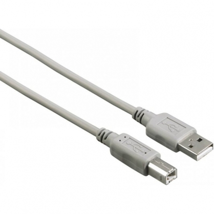 Hama Cable USB-A 2.0 a USB-B Macho/Macho 1.5m Gris