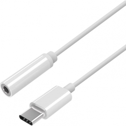 Aisens Adaptador USB-C Macho a Jack 3.5mm Hembra 15cm Blanco