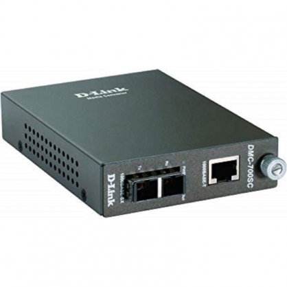 D-Link DMC-700SC Gigabit RJ-45 to SC Fiber Optic Media Converter