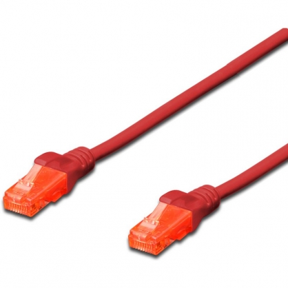 Cable de Red UTP RJ45 Cat 6 1m Rojo