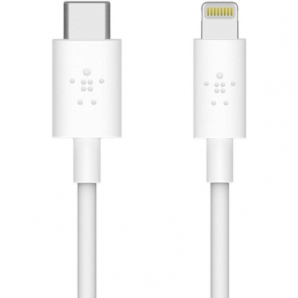 Belkin Boost Charge Cable USB-C con Conector Lightning 1.2m Blanco