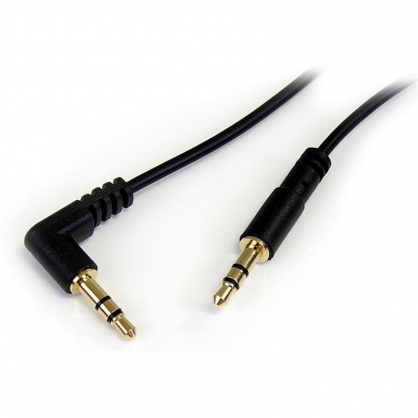 Startech Cable Audio Estreo 3,5mm Acodado con ngulo Recto Macho/Macho 30cm
