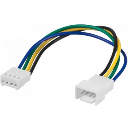 Goobay Cable de Alimentacin Interna Extensor para Ventilador 4 pin 15cm Multicolor