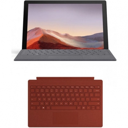 Microsoft Surface Pro 7 Intel Core i3-1005G1 / 4GB / 128GB SSD / 12.3 & quot; Platinum + Surface Pro Signa Cover Poppy Red