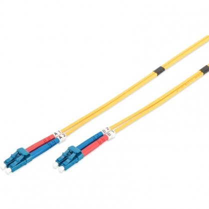 Digitus LC Duplex Fiber Optic Connection Cable 10m Yellow