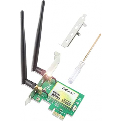 Ziyituod Tarjeta WiFi, AC inalmbrico de 1200Mbps con Adaptador Bluetooth 4.0, Tarjeta de Red WiFi PCI Express (PCIe) Tarjeta de Banda Dual (2.4GHz / 5GHz) PCI-e para Juegos de Escritorio/PC